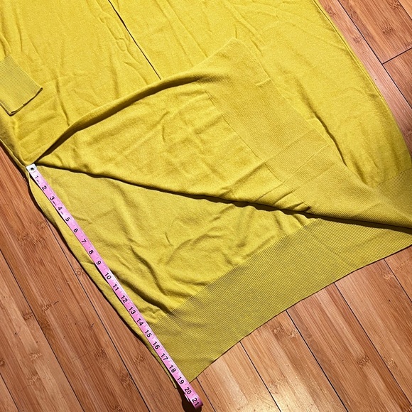 FREE PEOPLE Dana Maxi Luxe Polo Cashmere Sweater Dress Gold Size L. - Picture 14 of 16